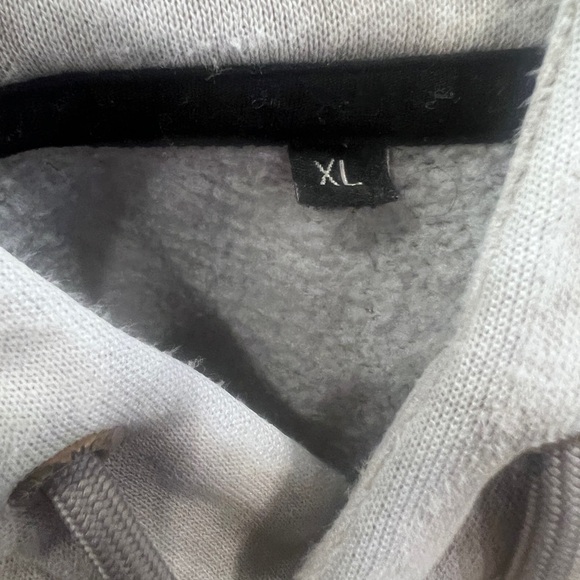 Balance Athletica Tie Dye Hoodie XL Gray White Pullover Fleece Sweatshirt - Picture 5 of 5